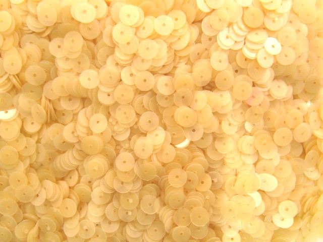 スパンコール 6mm(100g・7000枚)ベージュ系