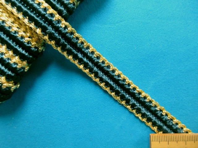 楽天市場 ラメブレード 1 5cm幅 5m巻 ブルーグリン 金 手芸ナカムラ