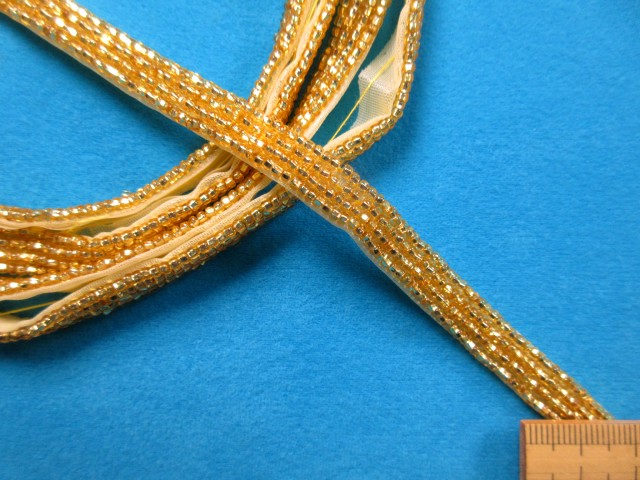 楽天市場 ビーズブレード 0 8cm幅 2m巻 金 手芸ナカムラ