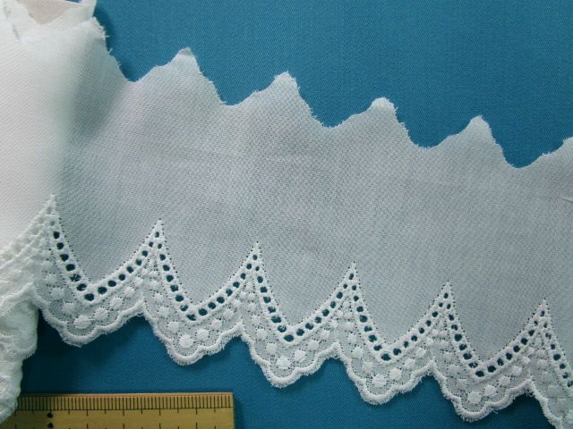 綿レース/Cotton Lace 　黒 Black　14m main image 0