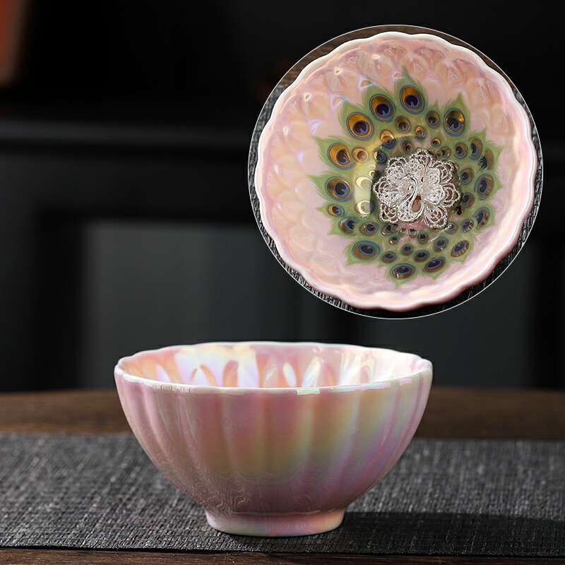 ☆中国美術☆中国陶磁器☆天目調☆マーブル☆落款☆未使用☆茶器☆茶道具☆ compass1693882968.jpg