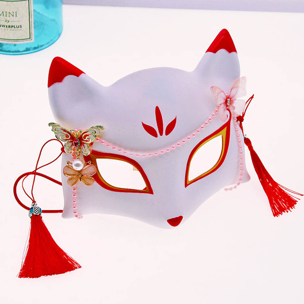 女性が喜ぶ♪ 光る狐マスク イエロー コスプレ 仮装 マスク イベント