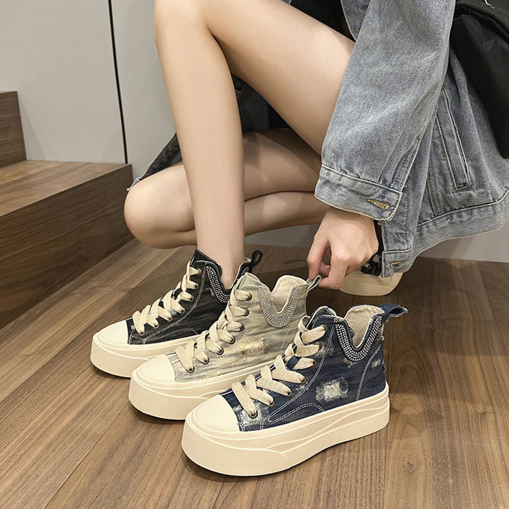 キャンバス スニーカー ハイカット レディース キャンバスシューズ ハイカットスニーカー スポーツシューズ ランニングシューズ 楽天市場】キャンバス スニーカー ハイカット レディース キャンバス