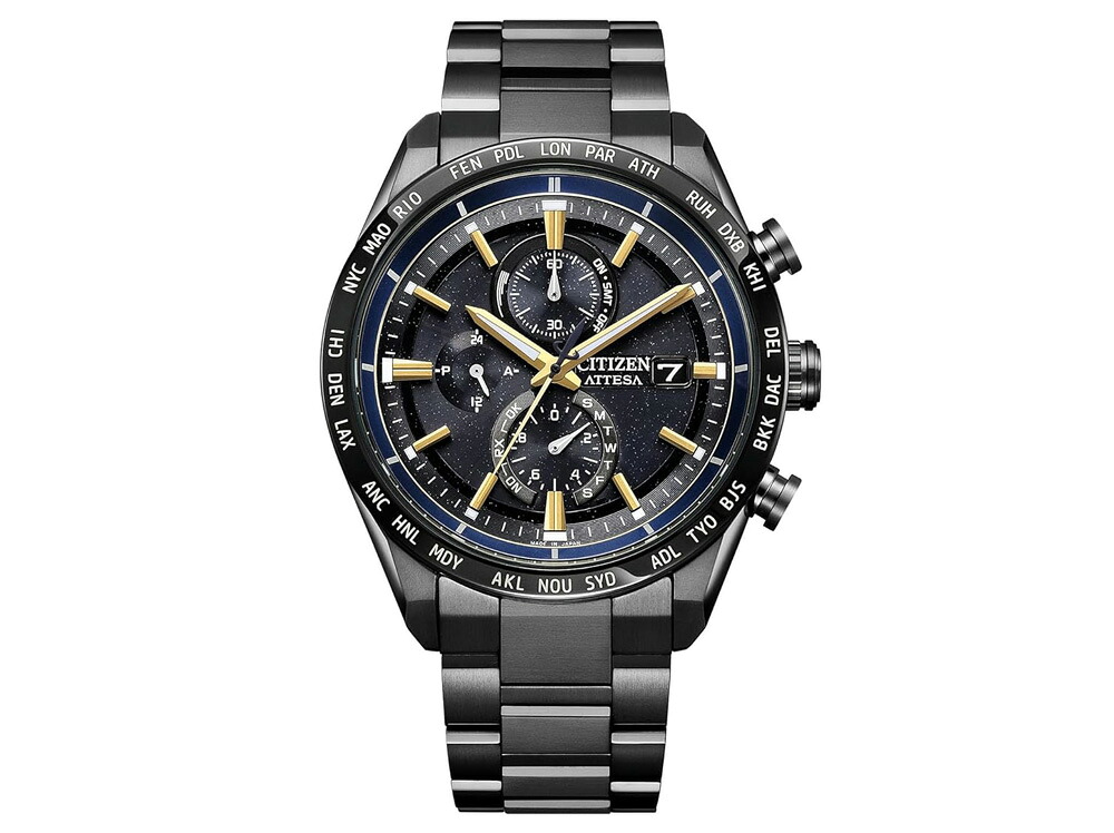 【貨物輸送無料】【相応う】【置き目品】CITIZEN ATTESA(シチズン アテッサ)  『JAXA LABEL HTV-X Limited model  』AT8289-67E エコ運転 電磁波時辰儀 百貨店チタニウム 現実制限事項1,300本