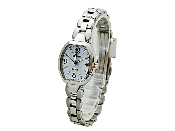 【貨物輸送込み】【相応う】】【置き目品】【CITIZEN EXCEED(シチズン エクシード) ES8060-57A】エコ・運転電磁波時辰儀 スーパーチタニウムレディース