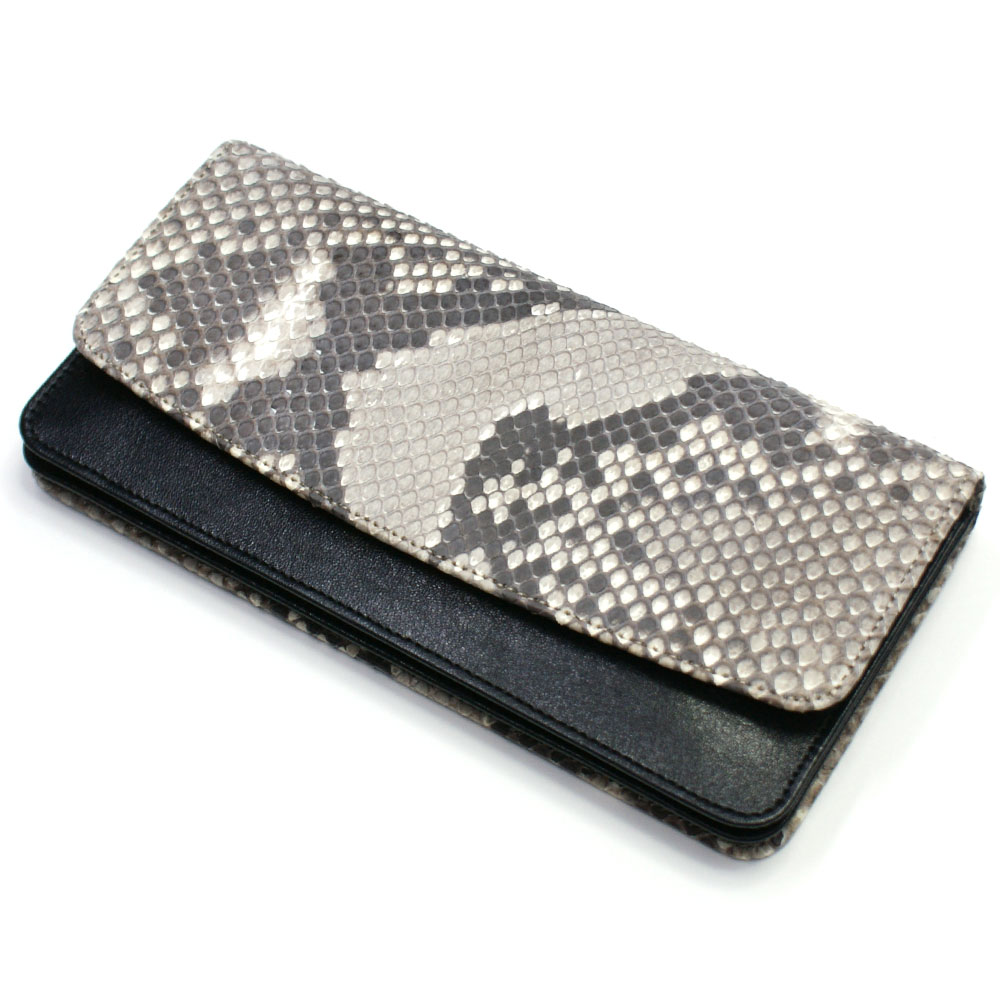 長財布 パイソン 財布 長札 メンズ レディース ヘビ革 蛇革 レザー 牛革 Wホック留め ジャバラ 小銭入れあり カード収納 ポケット収納 ハーフブリーチ シルバー 楽天市場】長財布 パイソン 財布 長札 メンズ レディース ヘビ革 蛇革