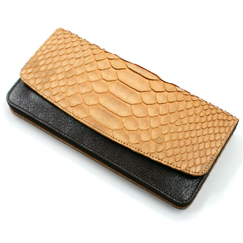 楽天市場】長財布 パイソン 財布 長札 メンズ レディース ヘビ革 蛇革