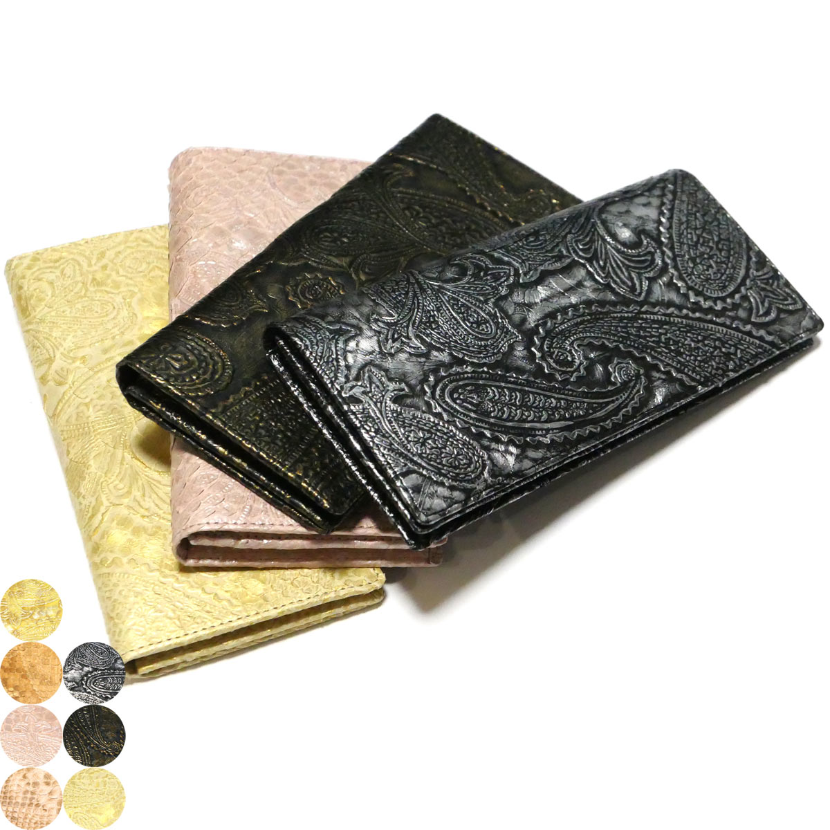 楽天市場】長財布 パイソン 財布 笹マチ 小銭入れあり / メンズ