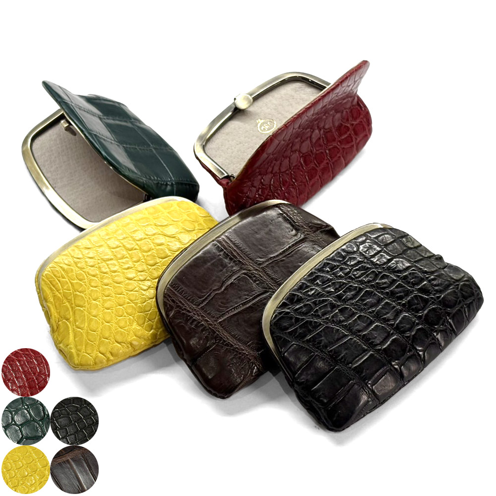 【美品】クロコダイル調 がま口長財布 ブラック 楽天市場】がま口 長財布 レディース がま口財布 クロコダイル