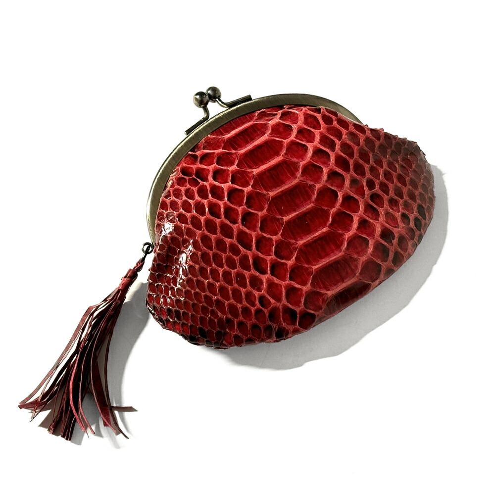 楽天市場】パイソン 財布 ミニがま口 がま口 口金 がま口財布