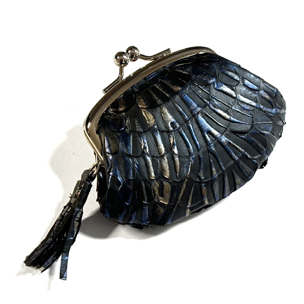 楽天市場】パイソン 財布 ミニがま口 がま口 口金 がま口財布