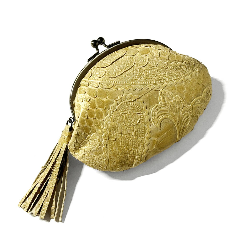 楽天市場】がま口 口金 がま口財布 レディース メンズ パイソン 財布