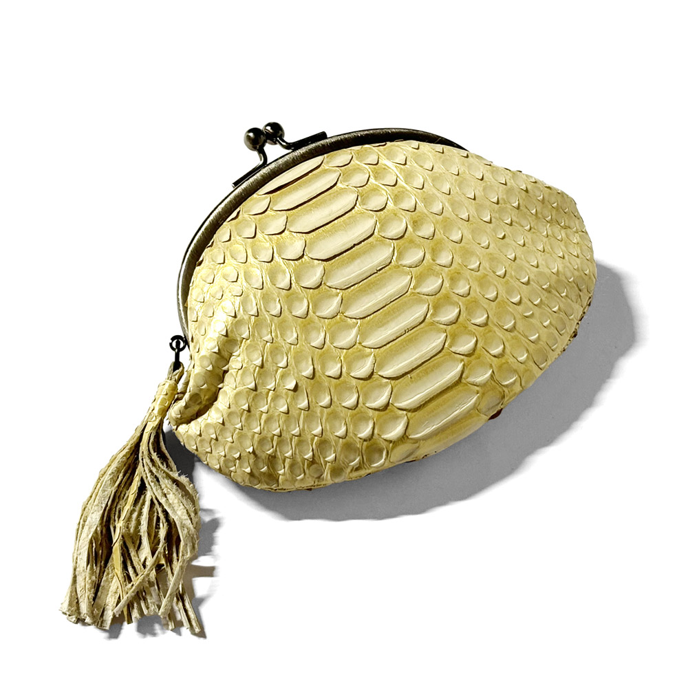 楽天市場】パイソン 財布 ミニがま口 がま口 口金 がま口財布