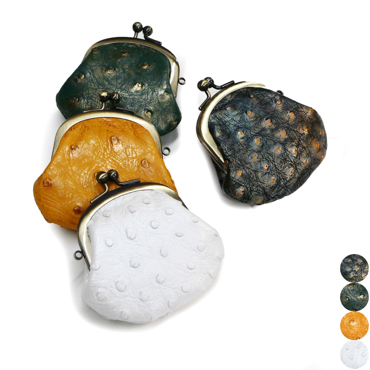 楽天市場】がま口 ミニがま口 コインケース 小銭入れ 本革 リザード