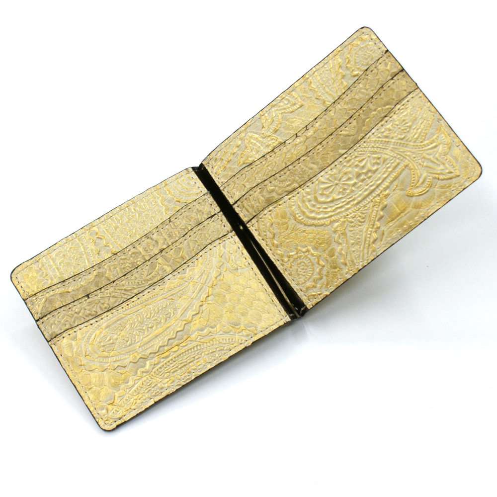 楽天市場】札ばさみ マネークリップ パイソン 財布 折り財布 サイフ