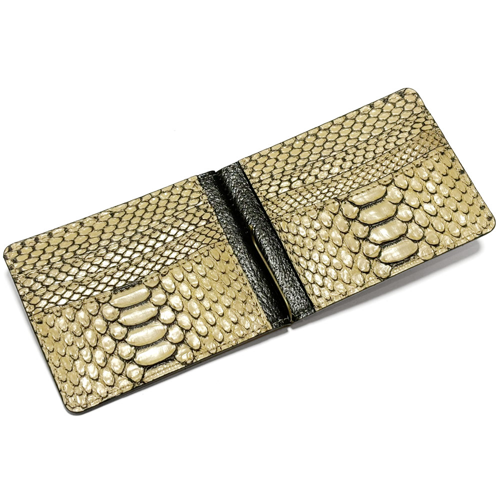 楽天市場】札ばさみ パイソン 財布 マネークリップ / メンズ