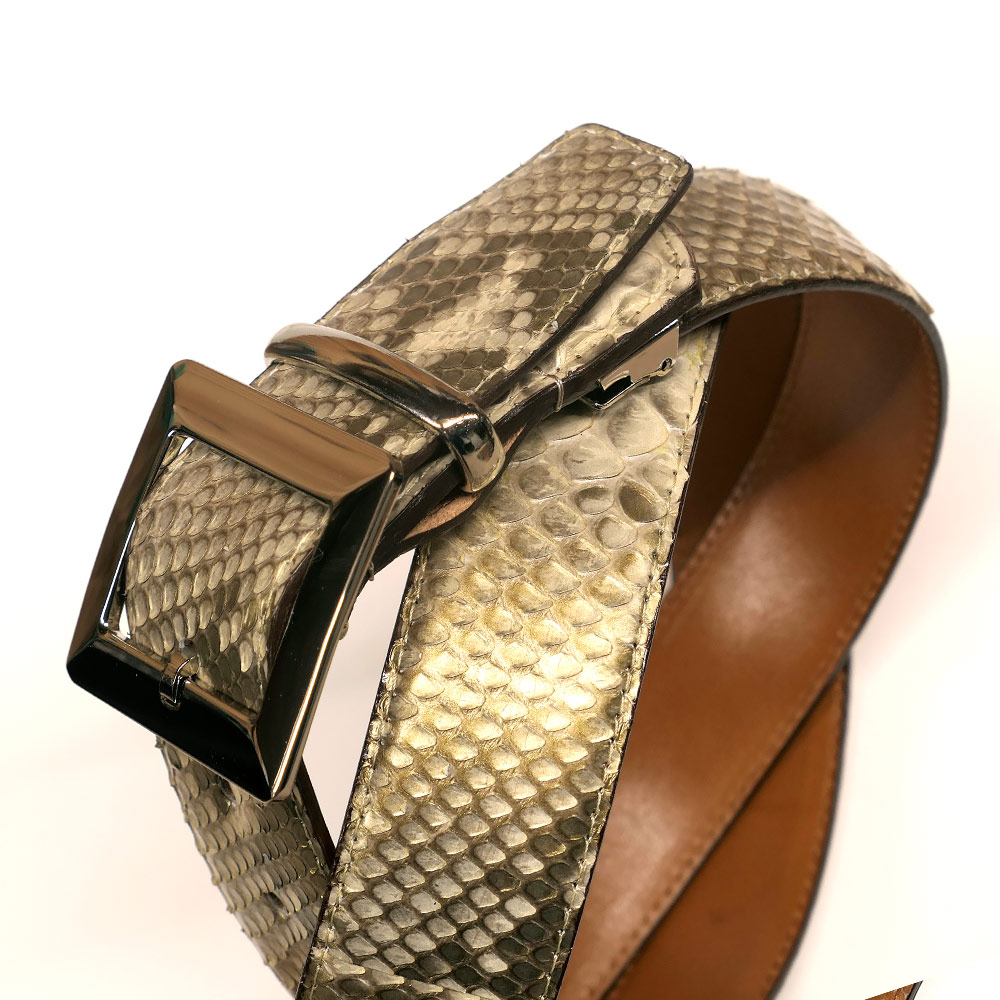 PRADA パイソンベルト | myglobaltax.com