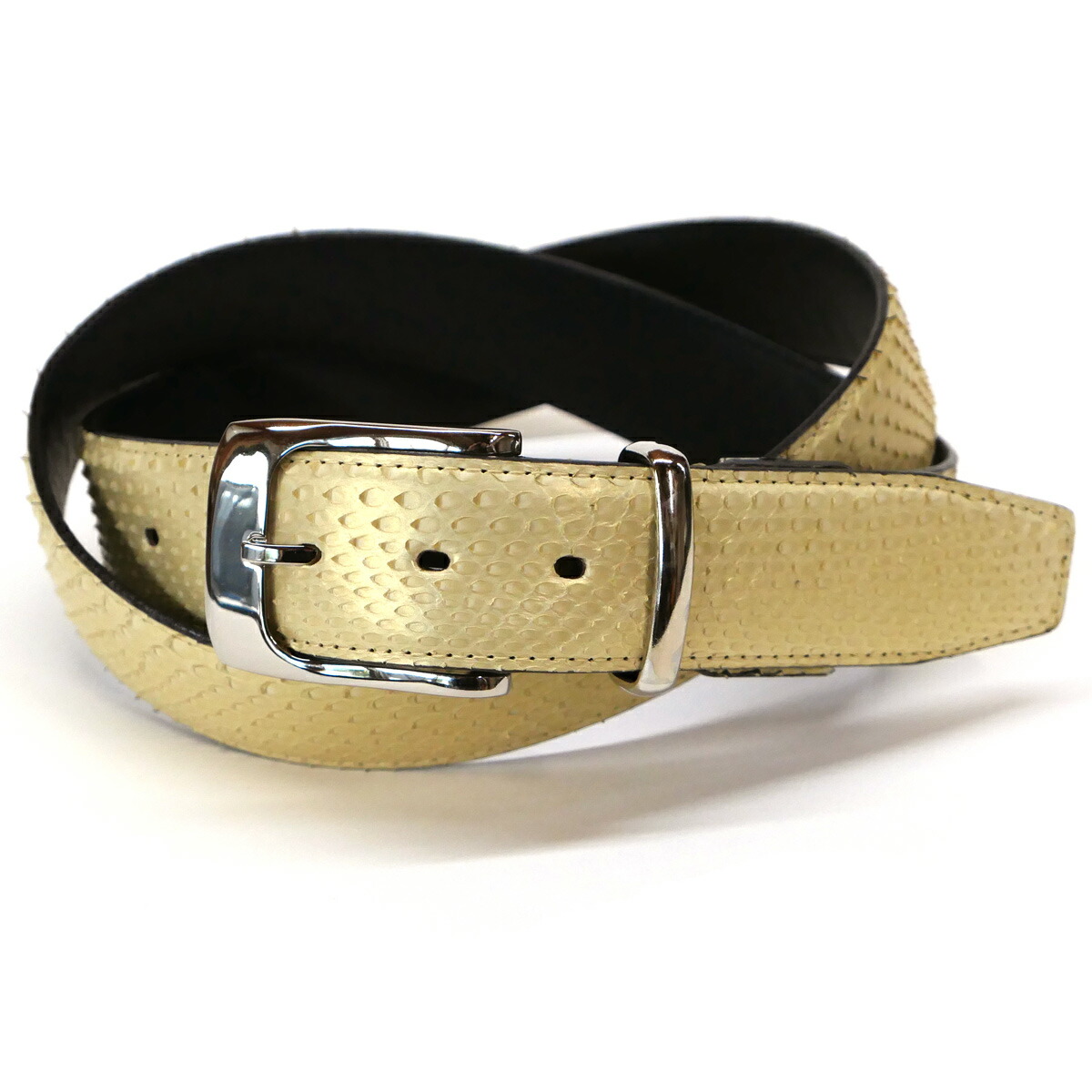 楽天市場】ベルト レザーベルト 本革ベルト 4cm幅 パイソン革 ヘビ革