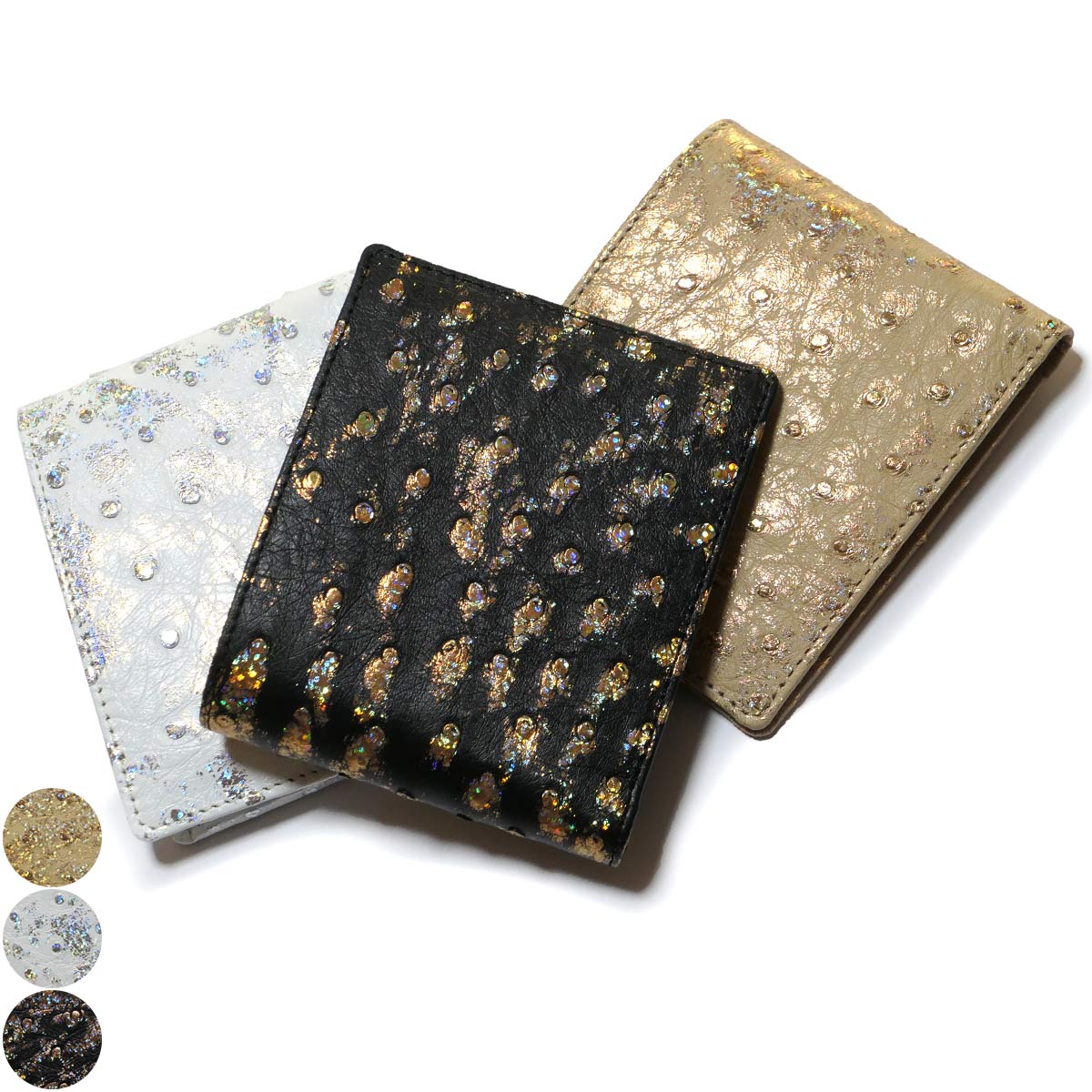 楽天市場】二つ折り財布 折り財布 小銭入れなし 本革 リザードレザー