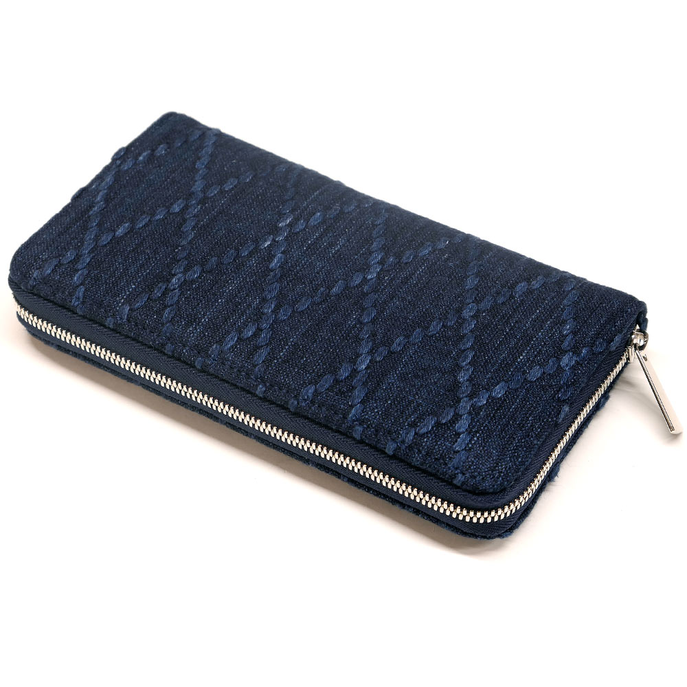 楽天市場】長財布 ラウンドファスナー ヒポポタマス カバ革 藍染