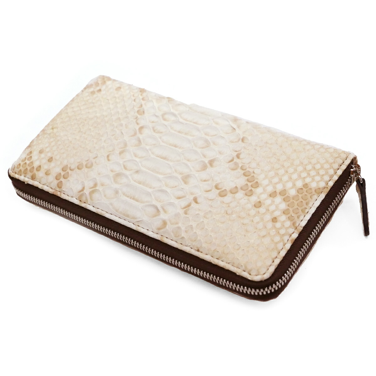 楽天市場】ラウンドファスナー長財布 小銭入れあり パイソン 財布 本革