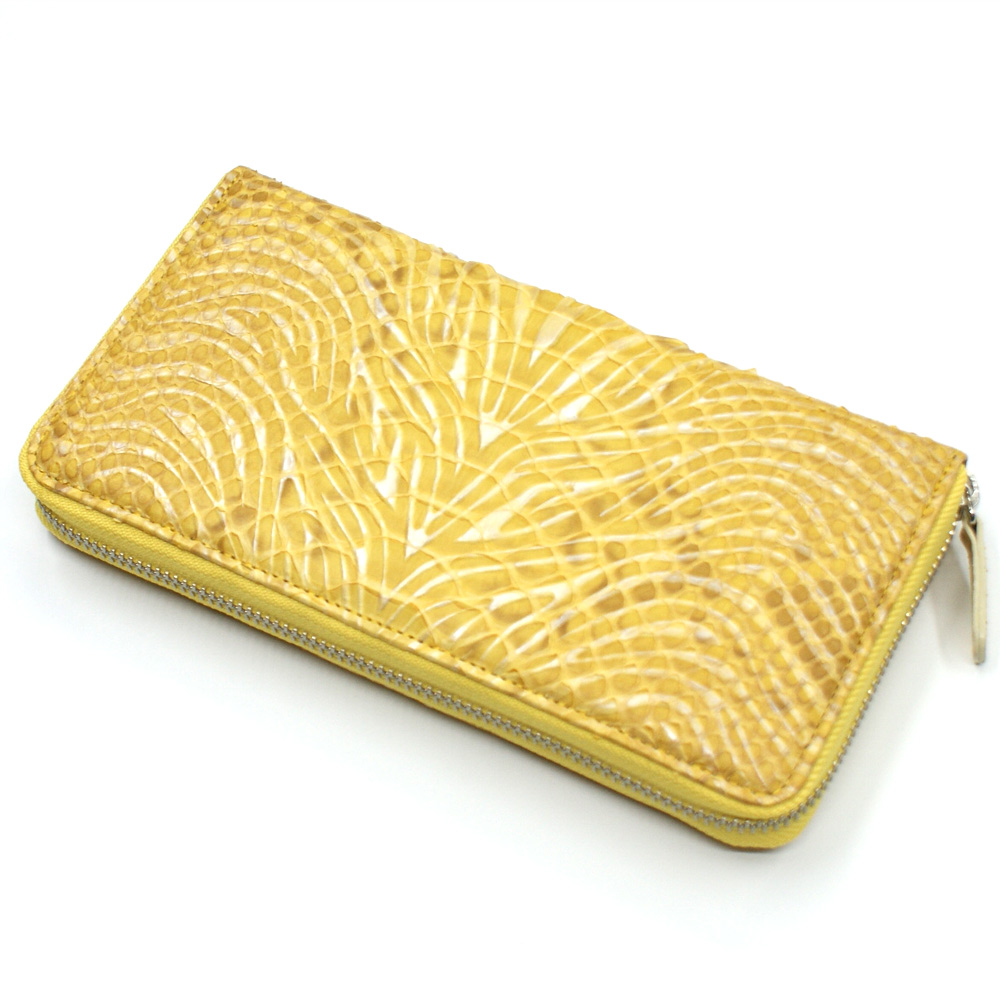 楽天市場】パイソン 長財布 ラウンドファスナー メンズ