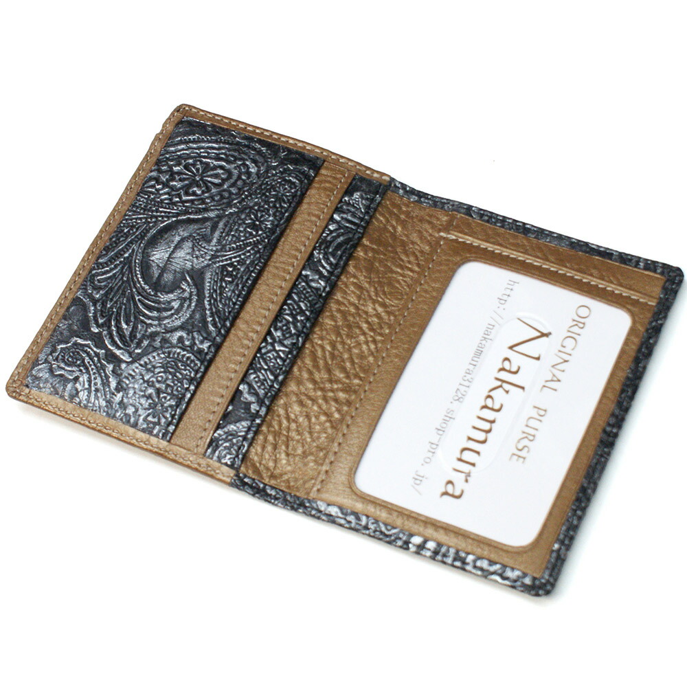 楽天市場】定期入れ パスケース 二つ折り 透明窓 本革 パイソン革 ヘビ