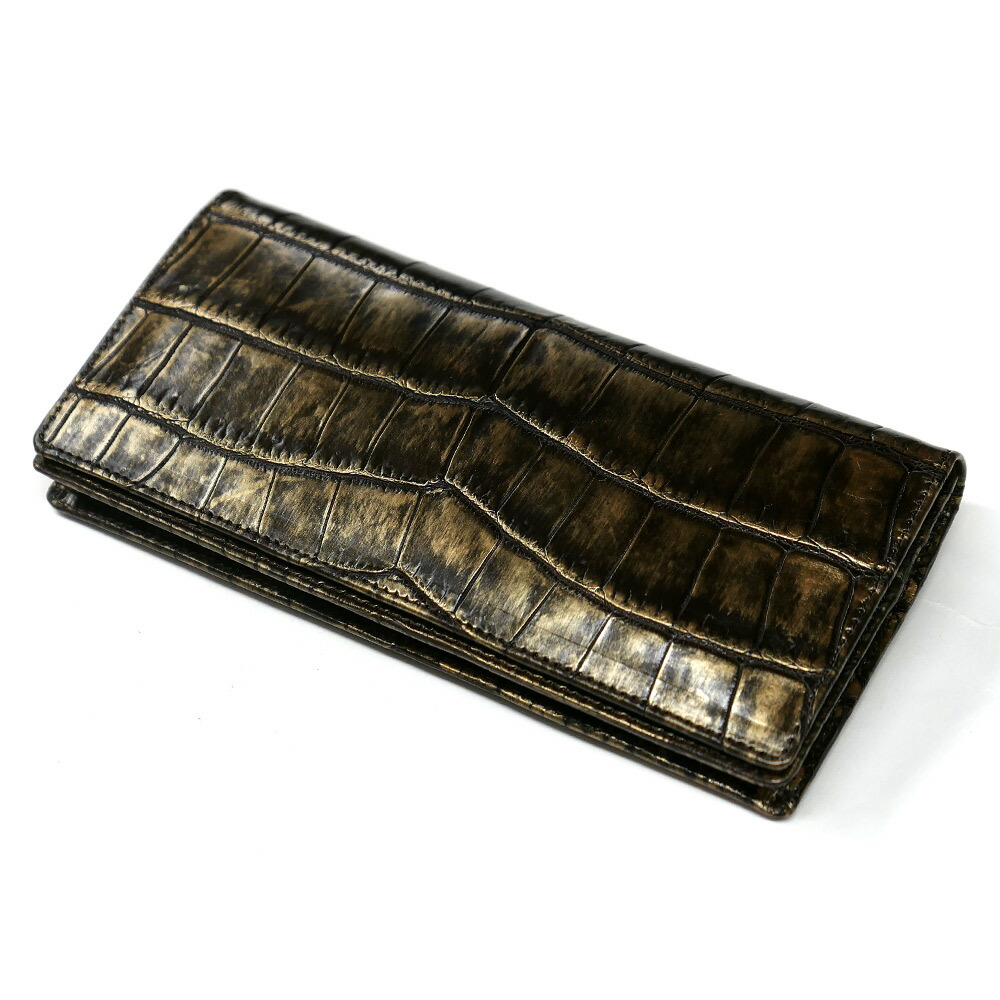 長財布 メンズ レディース クロコダイル革 ワニ革 無双仕様 通しマチ 小銭入れ無し 藍染仕上げ ２ 楽天市場】長財布 メンズ レディース クロコダイル革 ワニ革 無双仕様