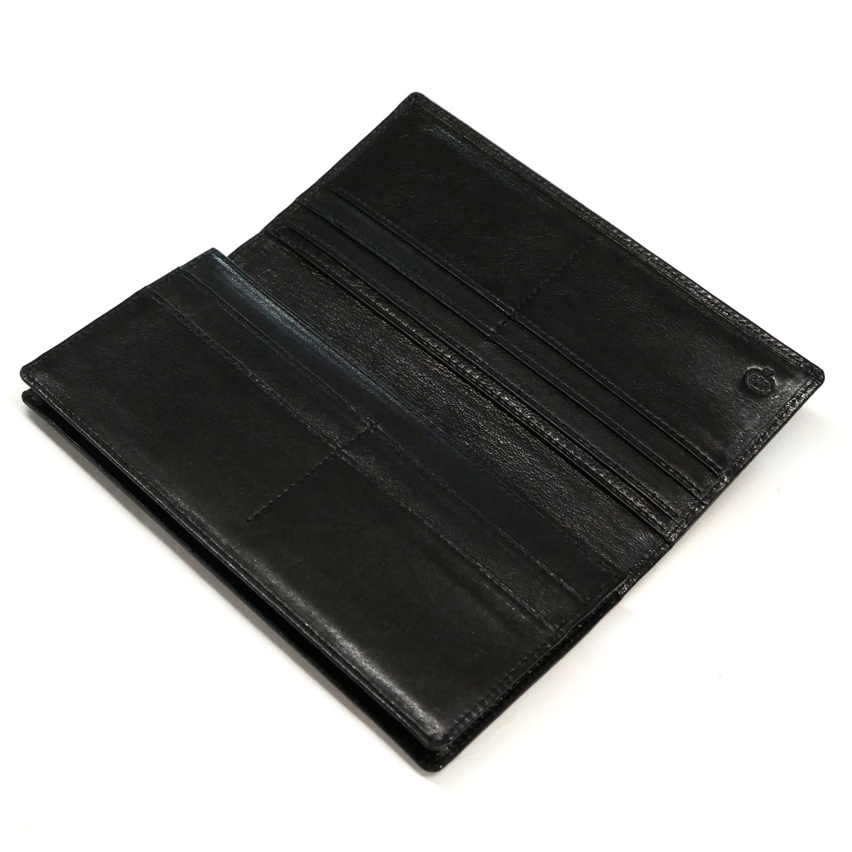 新品 長財布 通しまち 小銭入れなし 本革 羊革 ラムレザー ヌメシープ パスカル ブラック 最先端 Stemworldeducationalservices Com