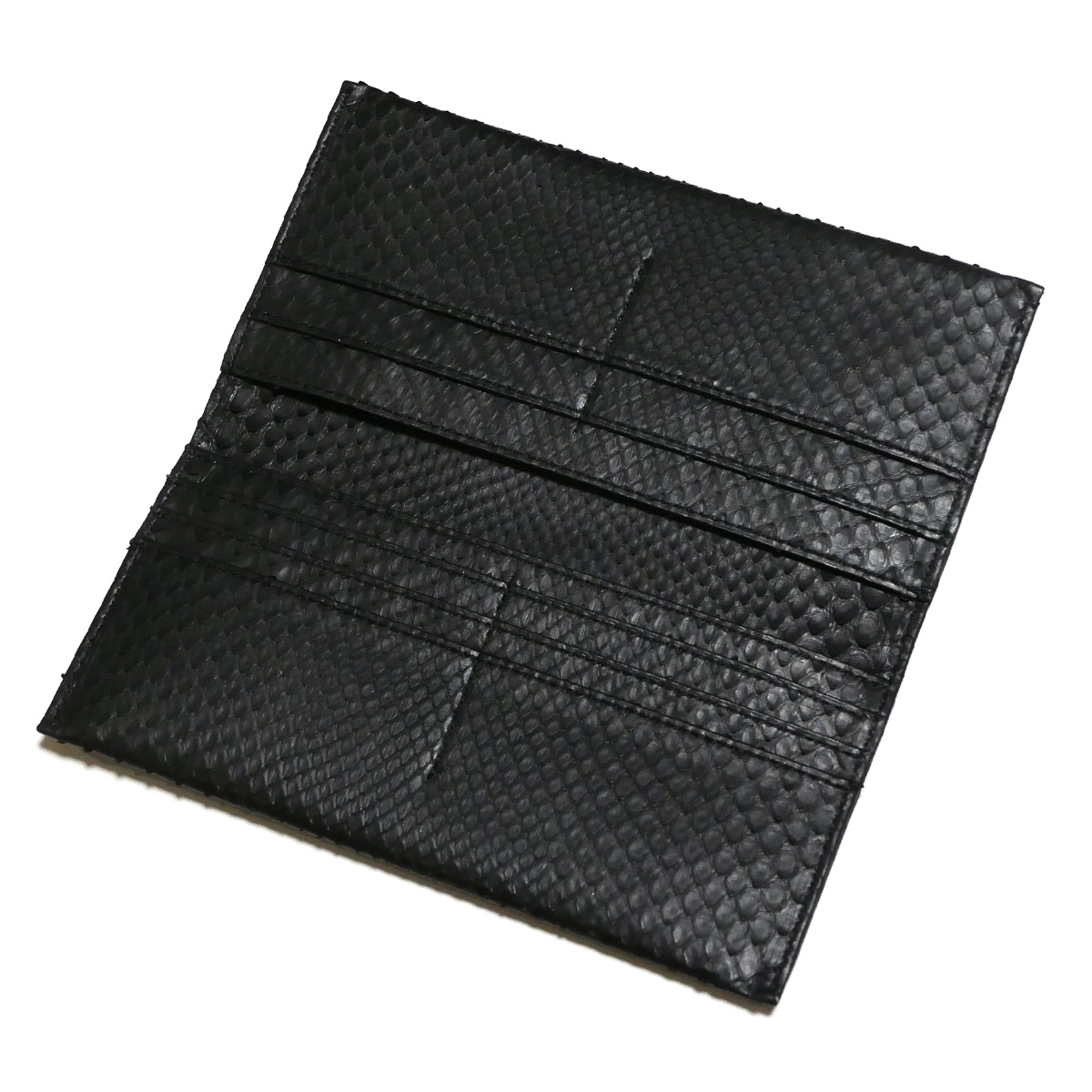 楽天市場】長財布 マチなし 小銭入れなし 薄型 山羊革 ヤギ革 ゴート