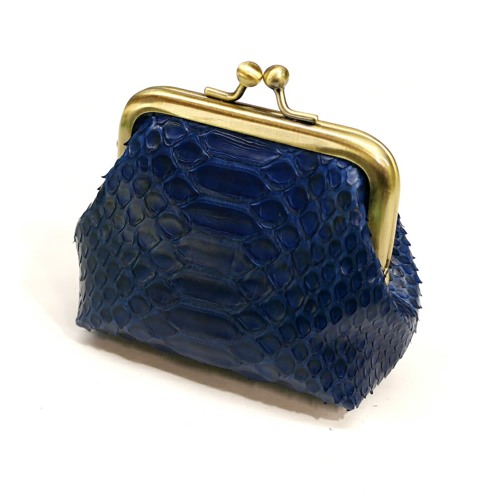 楽天市場】がま口 口金 がま口財布 レディース メンズ 本革 パイソン