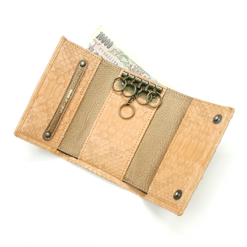 楽天市場】キーケース キーホルダー 5連金具 札入れ カード入れ