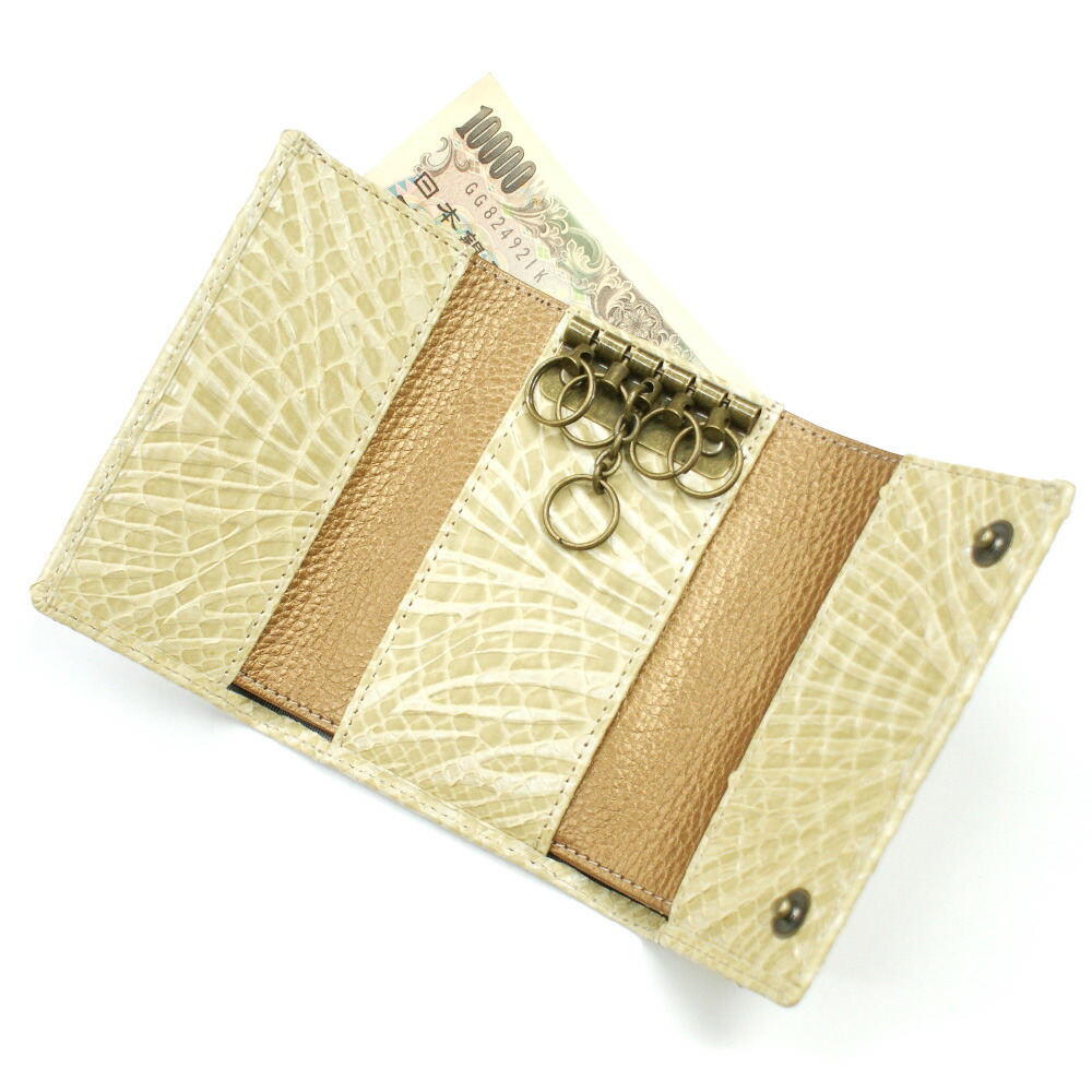楽天市場】キーケース 札入れ付き 5連 三つ折り メンズ レディース 蛇