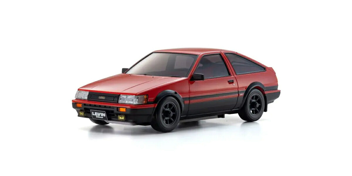 ミニッツAWD トヨタ カローラレビン AE86 赤いこと/黒いこと
