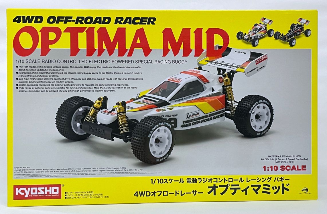 京商 1/10 EP 4WD レーシングバギー オプティマミッド-
