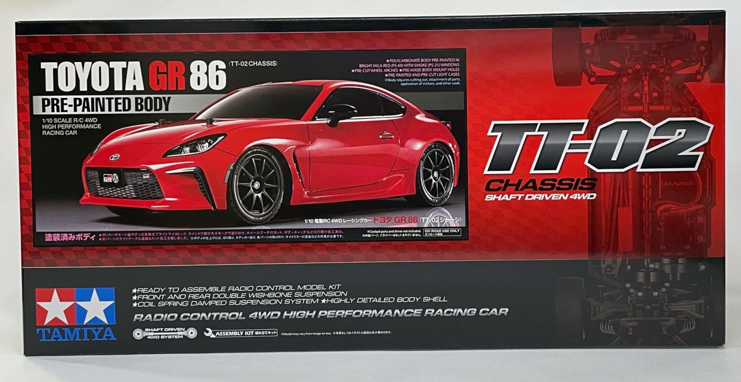 1/10RC トヨタ GR 86 (TT-02シャーシ) 12,496円