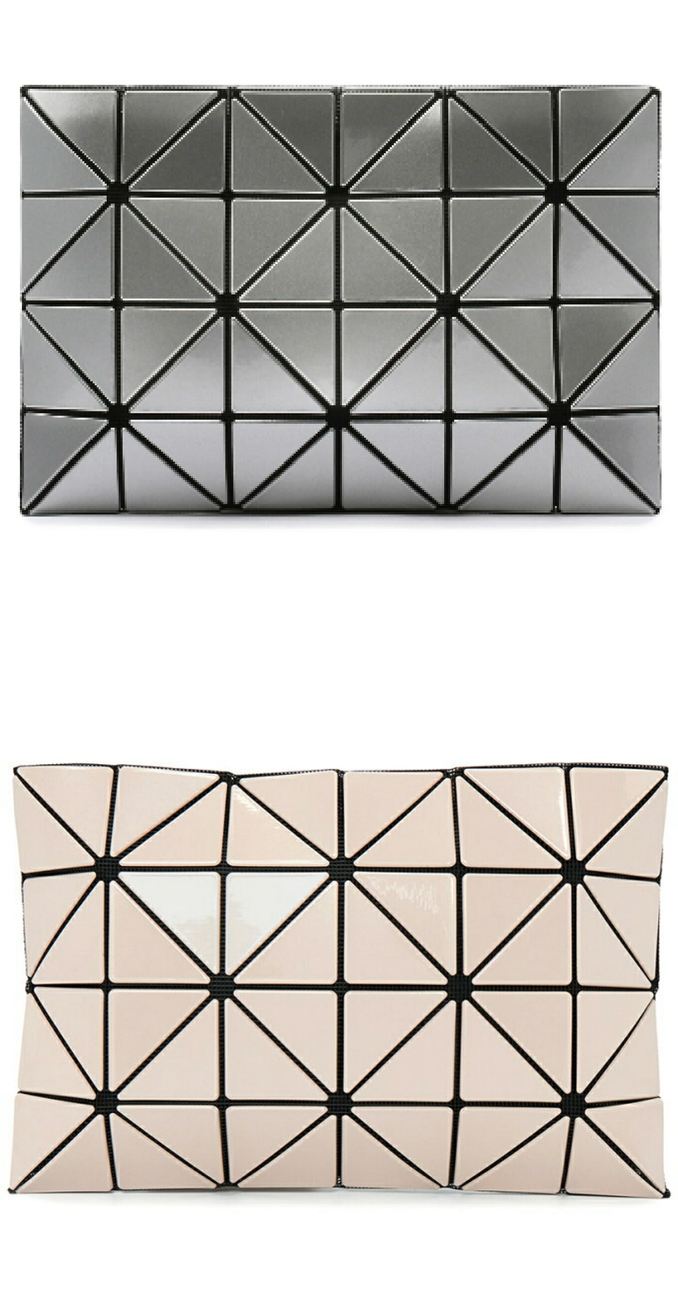 【継続期間制限事項SALE】【国内定まり品】BAO BAO ISSEY MIYAKE バオバオ イッセイミヤケ LUCENT ルー仙 合財袋 BEIGE ベージュ SILVER しろがね色 4×6 A5相応う 軽さ レディース ブランド名 定まり品 差し上げ物