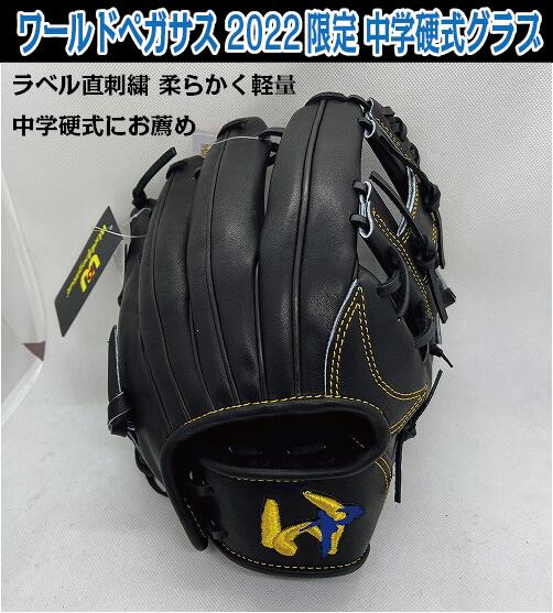 【通常1650円のプロティオス型付けが無料】ワールドペガサス【2022限定 直接刺繍ラベル】硬式内野手用サイズ4 中学硬式最適モデル【湯もみ&送料無料】|グローブ湯もみ ナカムラスポーツ