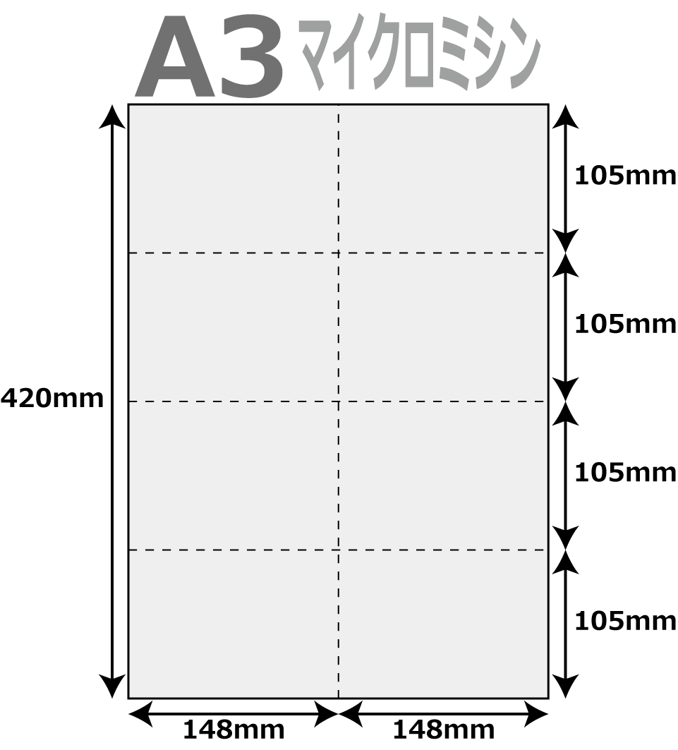 楽天市場】帳票用紙 500枚 6分割 マイクロミシン タテ1本 × ヨコ2本