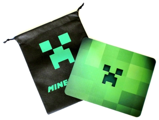 楽天市場 Minecraft マインクラフト Creeper クリーパー 大型 マウスパッド 巾着袋セット タイプa なかのふぁくとりー 楽天市場店