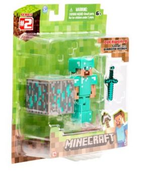 楽天市場 マインクラフト アクションフィギュア ダイヤモンドスティーブ なかのふぁくとりー 楽天市場店