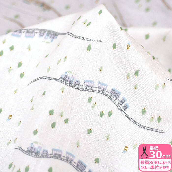 楽天市場】【大感謝祭はポイント3倍】列車ダブルガーゼ 電車 乗り物