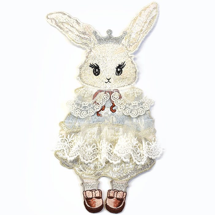 楽天市場】ビッグワッペン うさぎのプリンセスうさぎ うさぎ柄