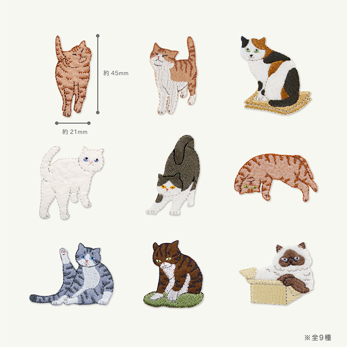【SEVEN SNOWさま】猫　アップリケ　水色✖白　壁飾り 楽天市場】○シール＆アイロン接着ワッペン/気ままなポーズの