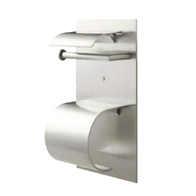 【楽になること受け支える付】ダブルトイレットペーパーホルダー 長い巻き毛（軽銀しろがね色）蓄積調査報告納める付き添い人DIY 室内用便器