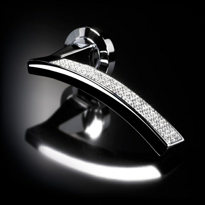 クリスタルシリーズ 高級レバーハンドル 角座 丸座 アーチライン 空錠セットswarovski イタリア製ドアレバー 室内ドア建具の取手をdiyで取付 ドア 交換 リフォーム 新築 ドアハンドル バリアフリー取っ手 おしゃれ Sgcc Bm