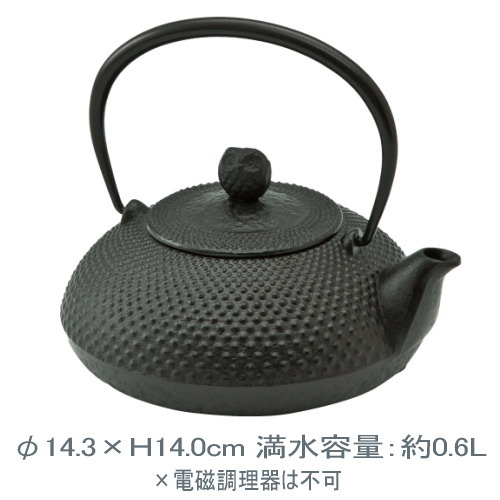 楽天市場】【安心サポート付】鉄瓶 希（のぞみ）1.4L 池永 電磁