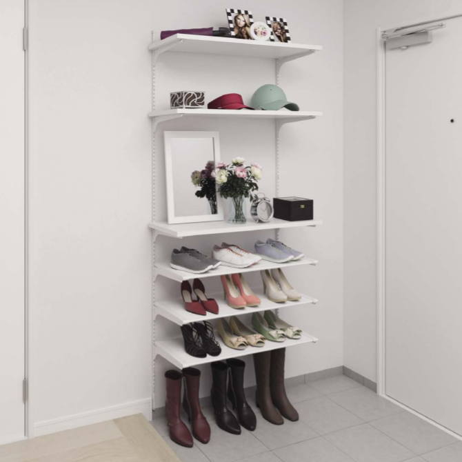 楽天市場】【安心サポート付】壁面収納シューズラックセット システム