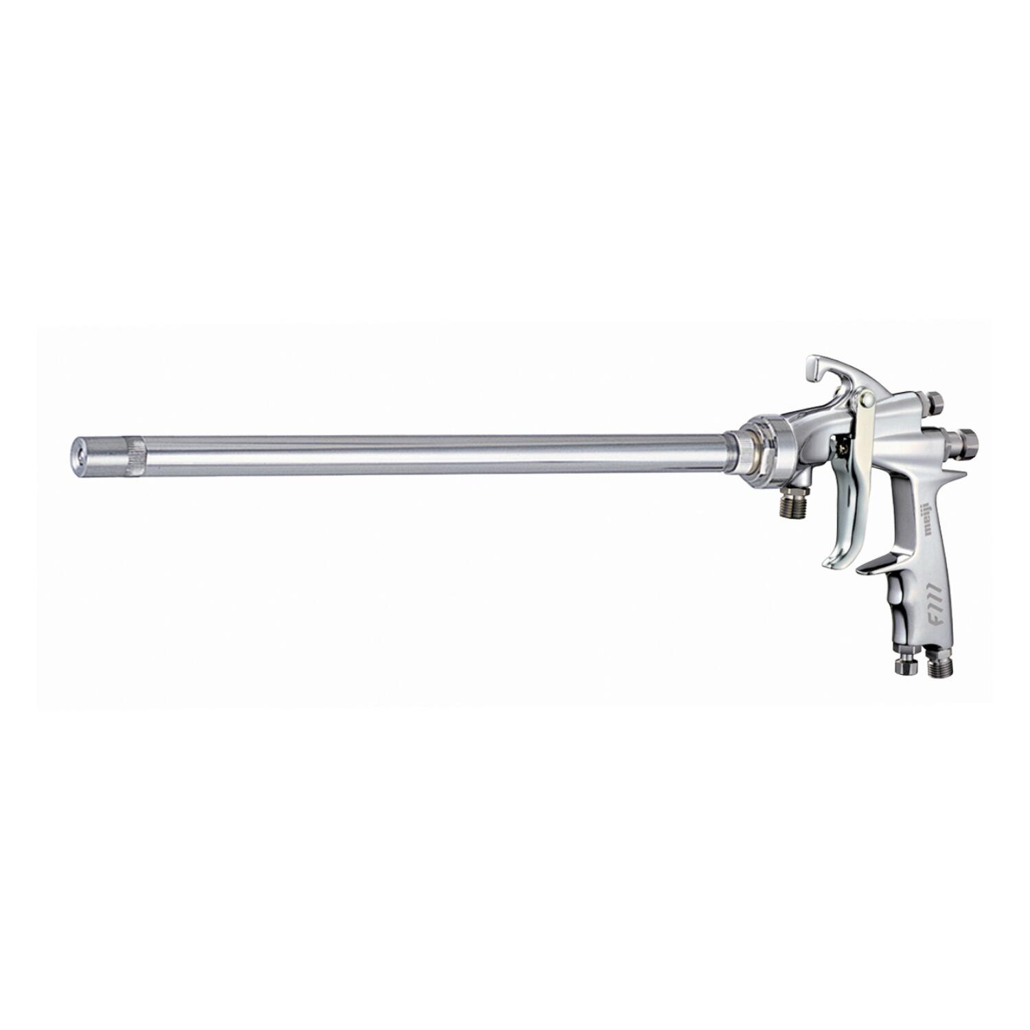 【貨物輸送無料】明治機械 F111-PX17L 内面ペンキ塗り用 長柄吹きつける火器 F111PX17L 吹付距離150粍 最大限度行動様式250粍 高素粒子化を現実化！配管内面ペンキ塗りに至適