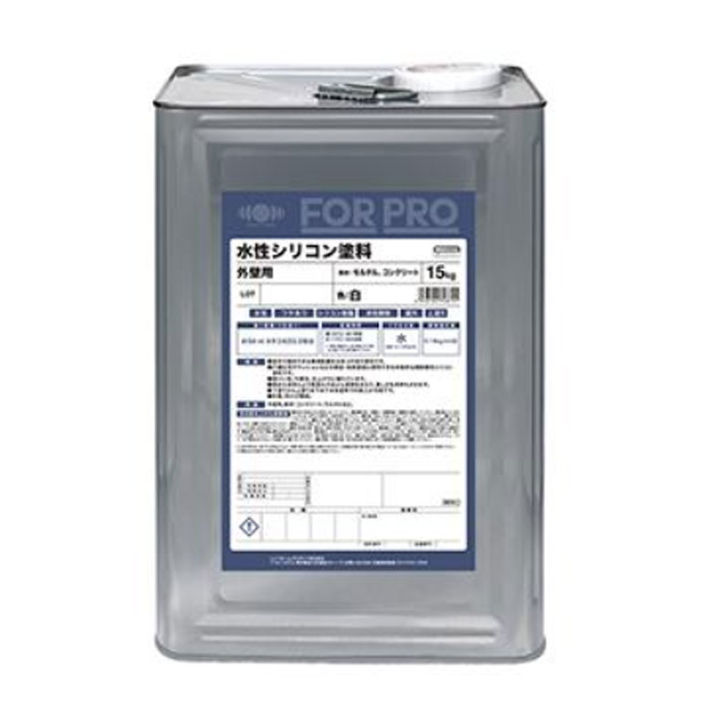ニッペホームプロダクツ FOR PRO 水性シリコン塗料 15kg 白 業務用 屋外 建築 防かび 防藻 水性塗料|クラフトメイト店